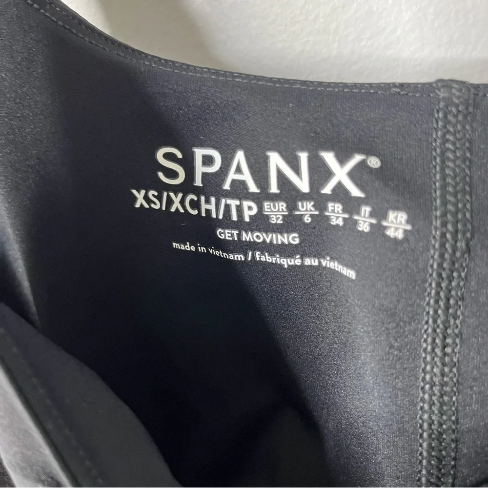 Spanx The Get Moving Square Neck Tank Dress Size XS Black Style 50484R - Picture 6 of 6